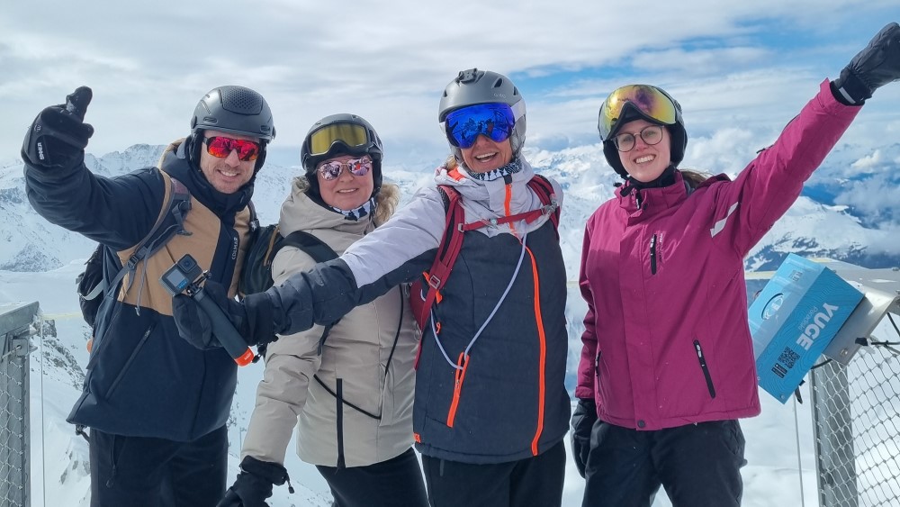 Als single op wintersport met een groep.